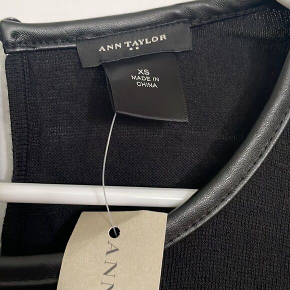 New Ann Taylor Black Long Sleeve Top - Picture 3 of 5